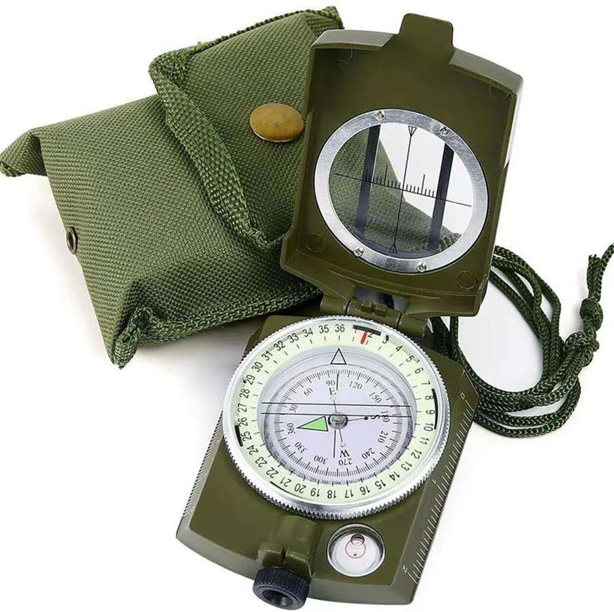 RezReady Multifunctioneel Kompas – Zinklegering met Kaartmeter voor Outdoor