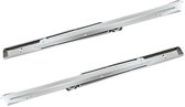 Fulterer ladegeleider 1317 - 400 mm | draagkracht tot 100 kg | deels uittrekbaar | bodemmontage met hoeklijn | set van 2 |