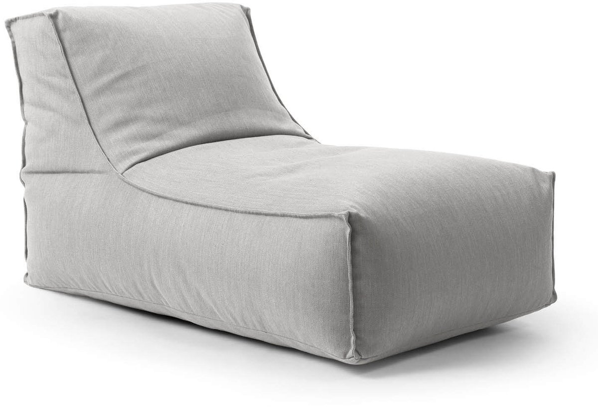 mokebo Outdoor Zitzak voor kinderen & volwassenen 'Der Sundowner', Bean Bag met vulling of vloerkussen voor indoor & outdoor, ook als ligkussen oder relaxstoel in Lichtgrijs
