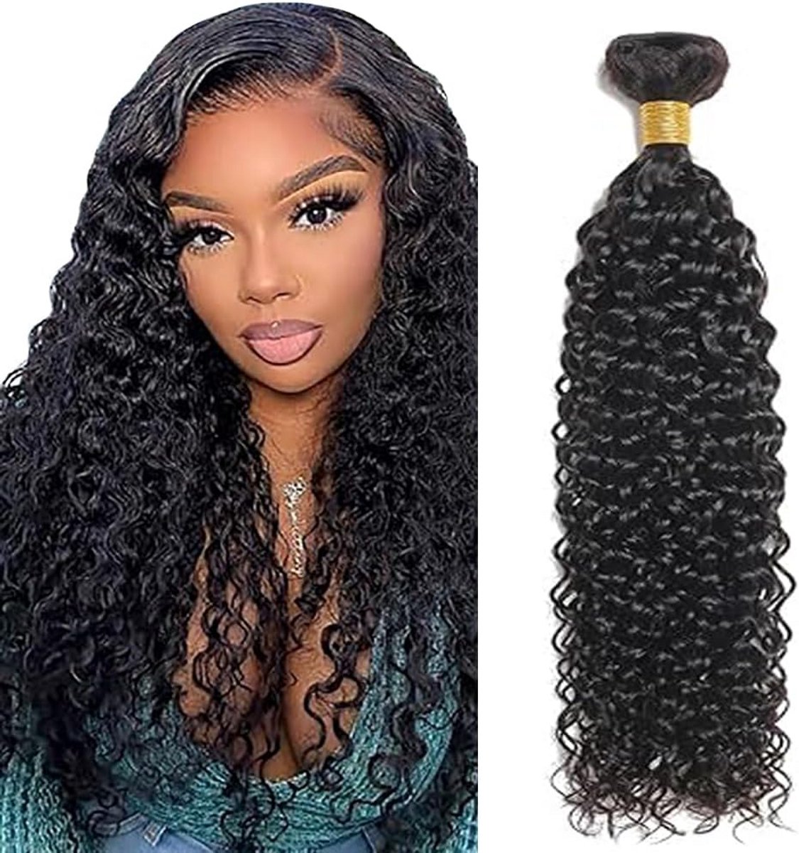 Kinky Curly Echthaar Bundels 22 Inch - Ongerepte Remy Tressen voor Vrouwen