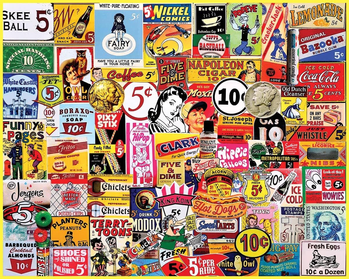 Uitdagende 1000-Delen Legpuzzel 'Five and Dime' voor Volwassenen