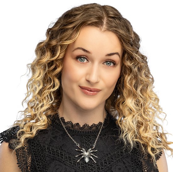 Boland - Ketting Black widow - Volwassenen - Vrouwen - Heks - Halloween accessoire - Sieraad - Horror