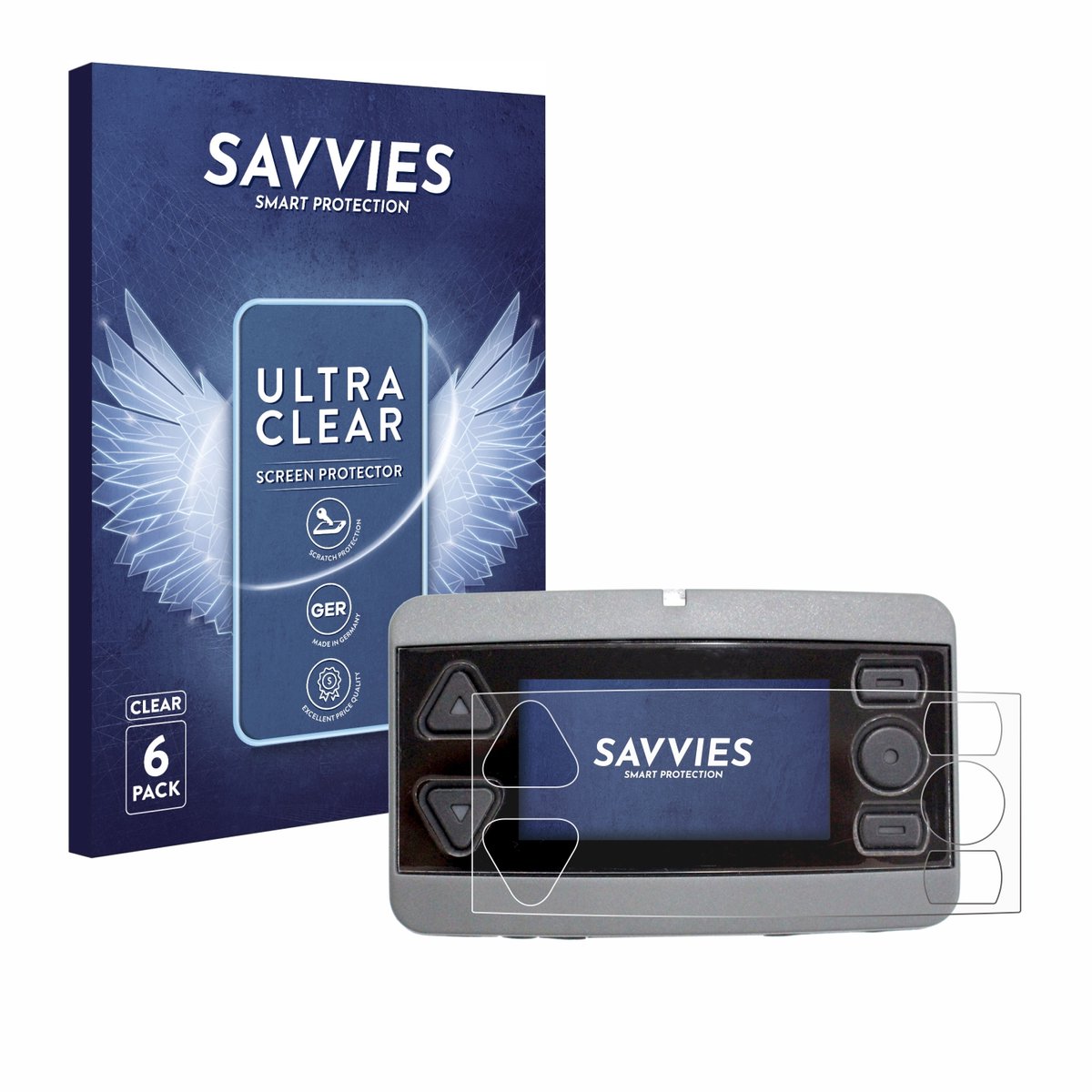 Savvies - Screenprotector voor Airbus P8GR - Folie Beschermfolie transparant 6 Stuks