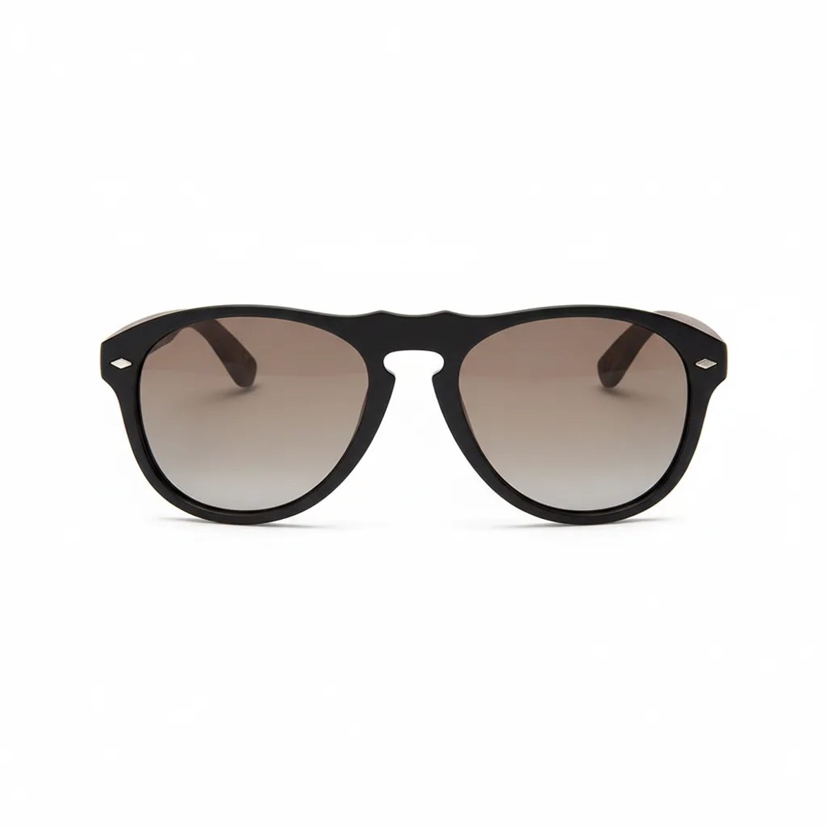 Wooda® Zonnebril Aviator – Zwart – Gepolariseerd – Wooda Es Vedra Black Marrón Degradé