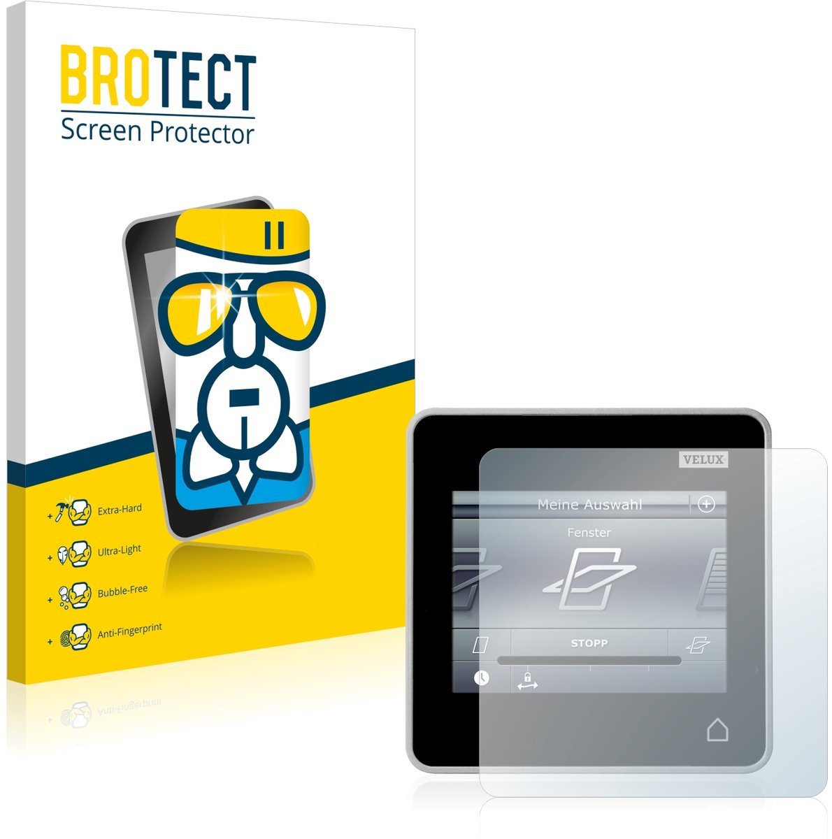 Screenprotector voor Velux Integra Control Pad KLR 200 Beschermglas transparant