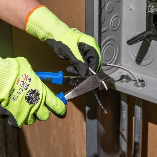 Diagonale Zijkniptang Hoekig Hoofd voor Kleine Ruimtes - 8 Inch Zware Kniptang — afbeelding 2