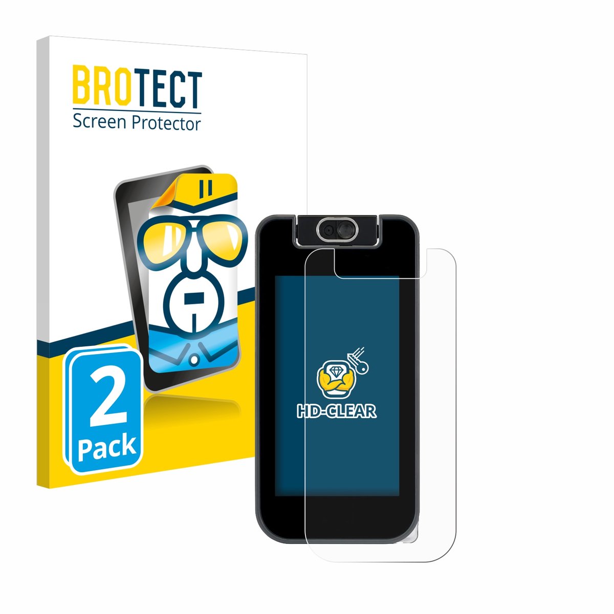 BROTECT - Screenprotector voor Vtech KidiBuzz 3 - Folie Beschermfolie transparant 2 Stuks