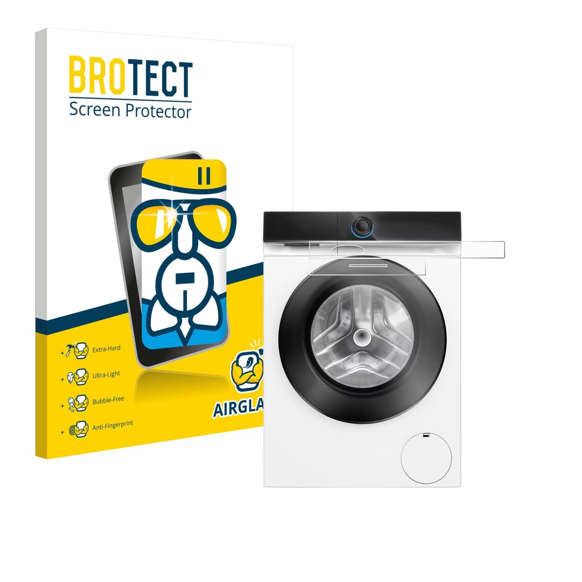 Screenprotector voor Siemens WG56B2041 IQ700 Touchdisplay Beschermglas transparant