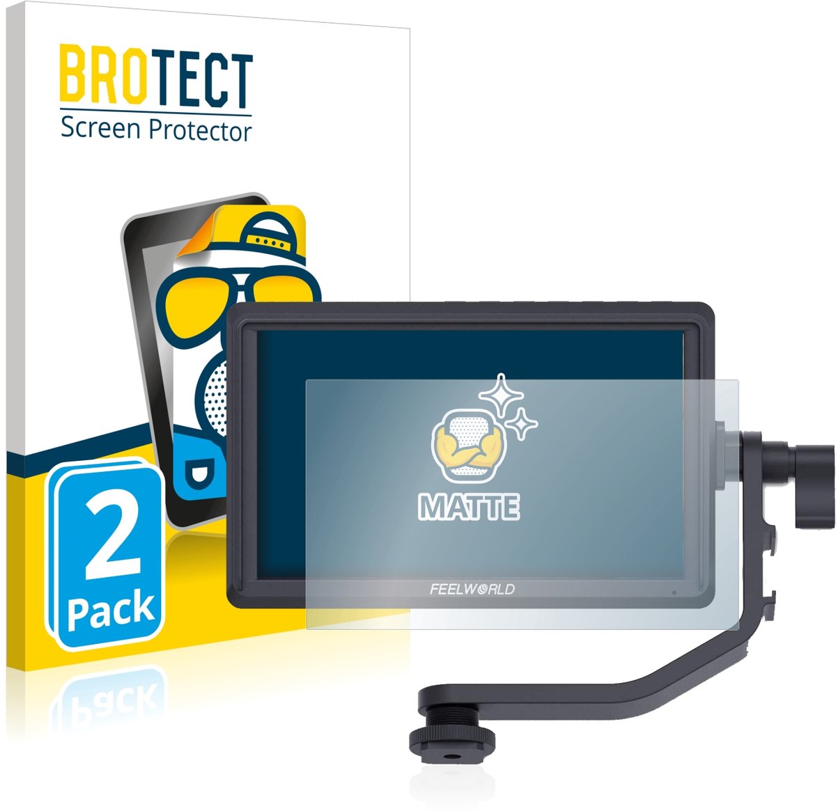 BROTECT - Screenprotector voor Feelworld FW568 5.5" - Folie Beschermfolie matte 2 Stuks