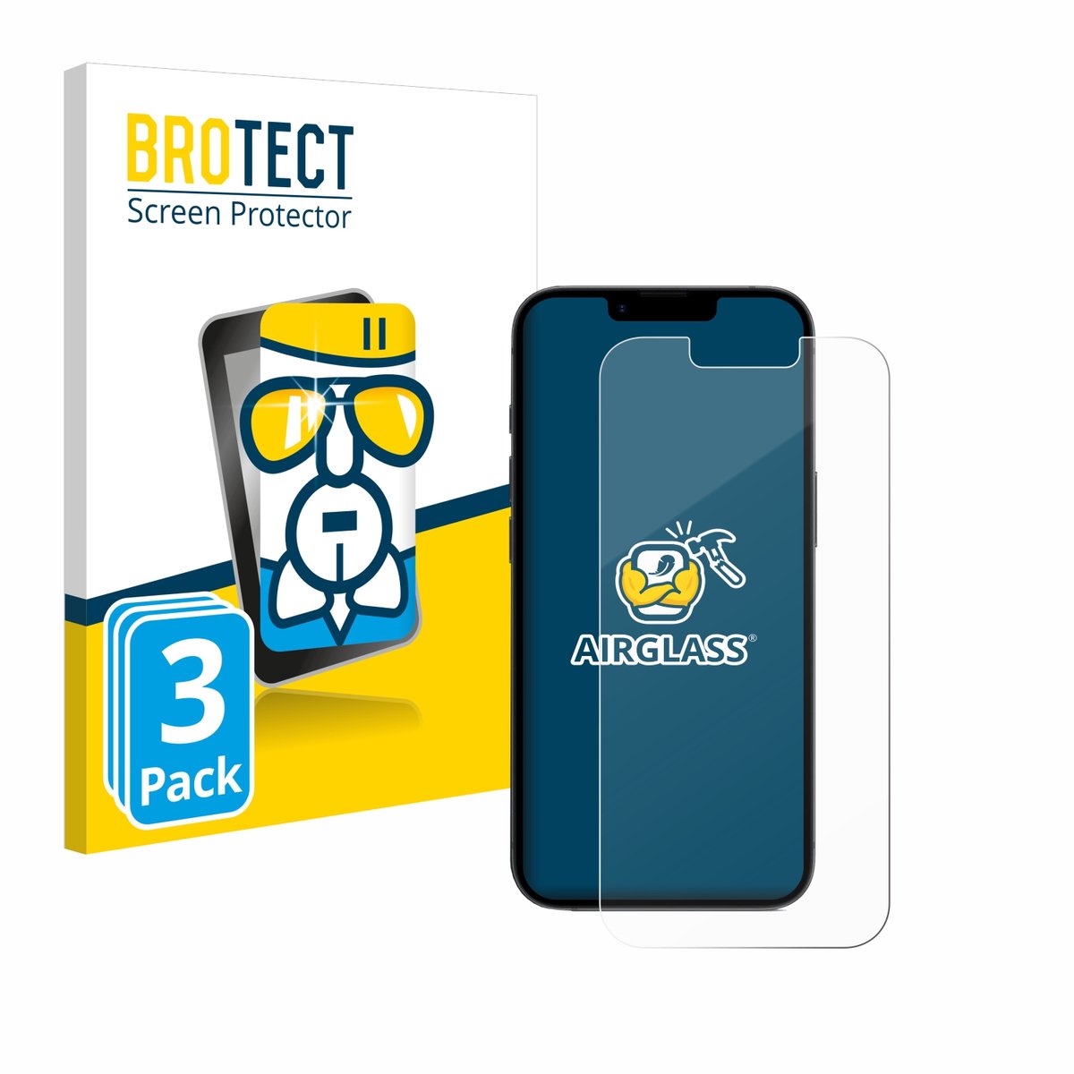 Screenprotector 3 Stuks voor Apple iPhone 16e / 17e Beschermglas transparant
