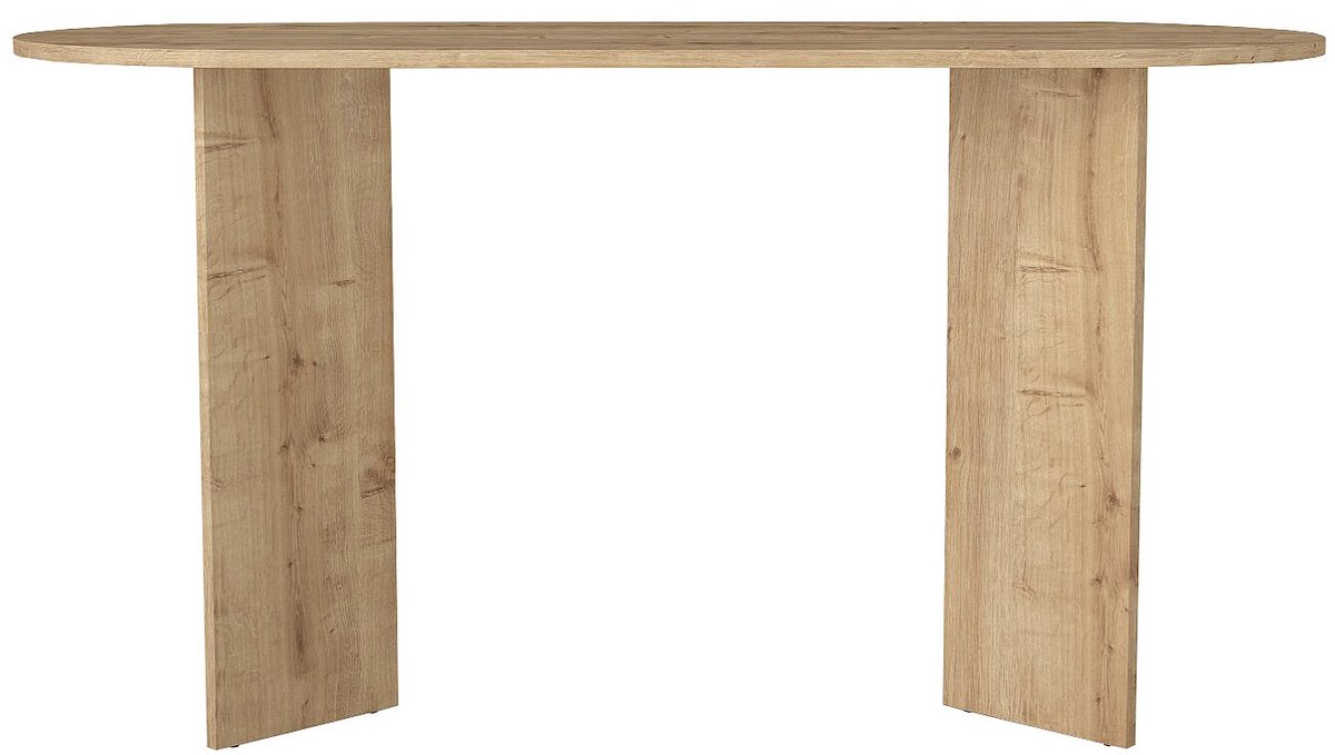 Vente-unique Sidetable-bureau - Kleur: lichte houteffect - TOPANIA