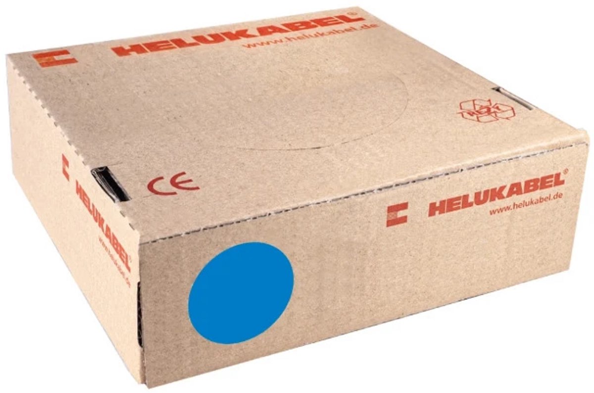 Montagedraad VDS 4mm² (H07Z-K) 90°C blauw - per rol 100 meter (51788)