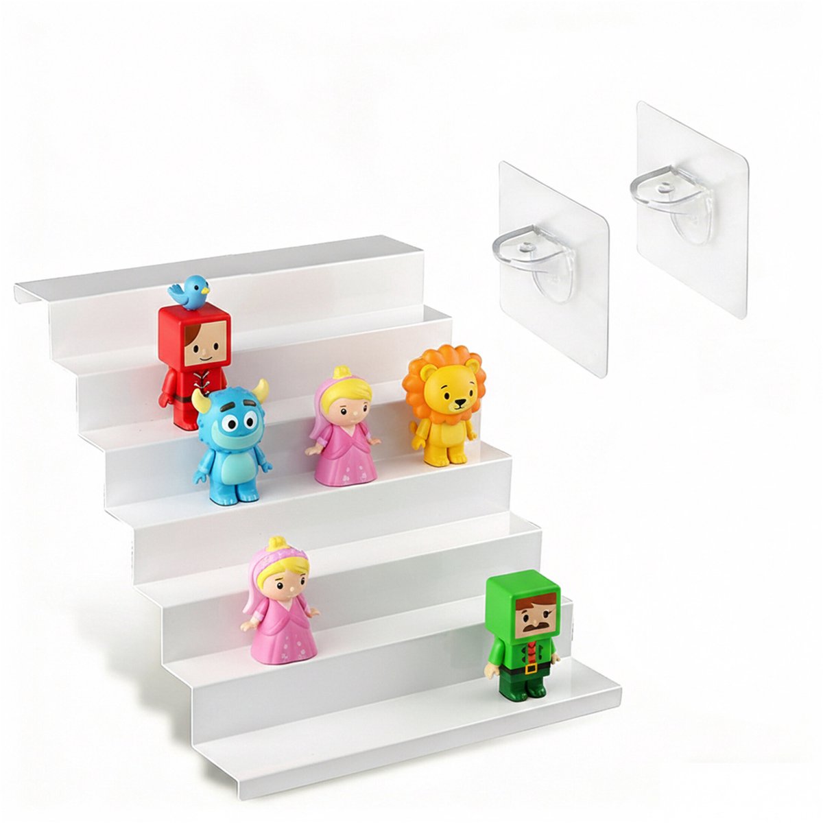 Tonies-rek - wit - 34x28x35 cm - met opbergruimte