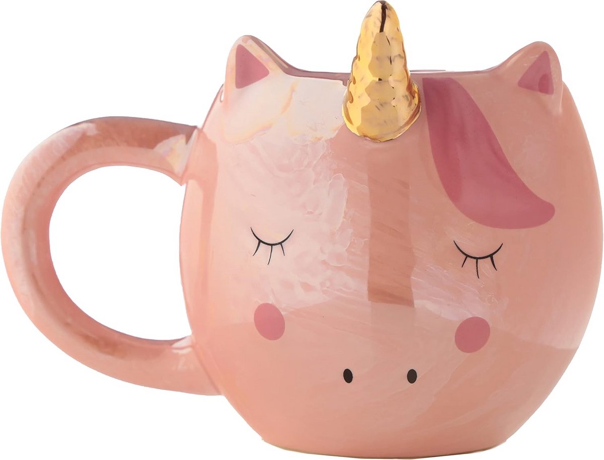 Keramische Eenhoorn Mok - Regenboog Design - Leuk Cadeau