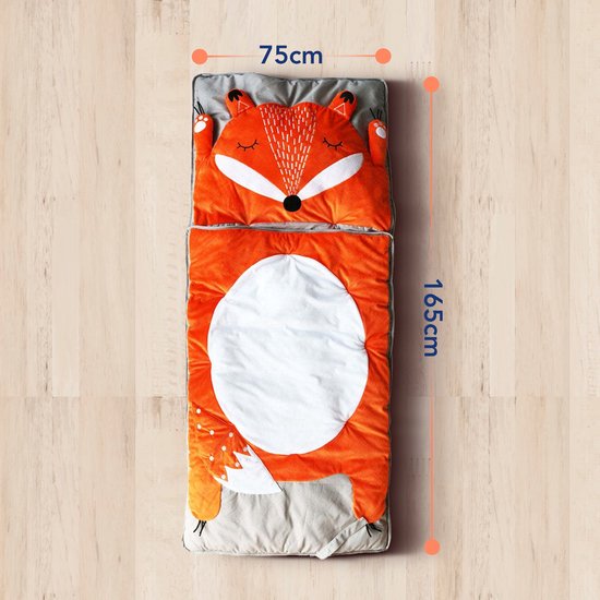 Fuchs Kinderschlafsack - Opvouwbaar - Multifunctioneel - Hoogwaardige Katoen - Warm en Comfortabel - Speels Design van Merkloos — afbeelding 3
