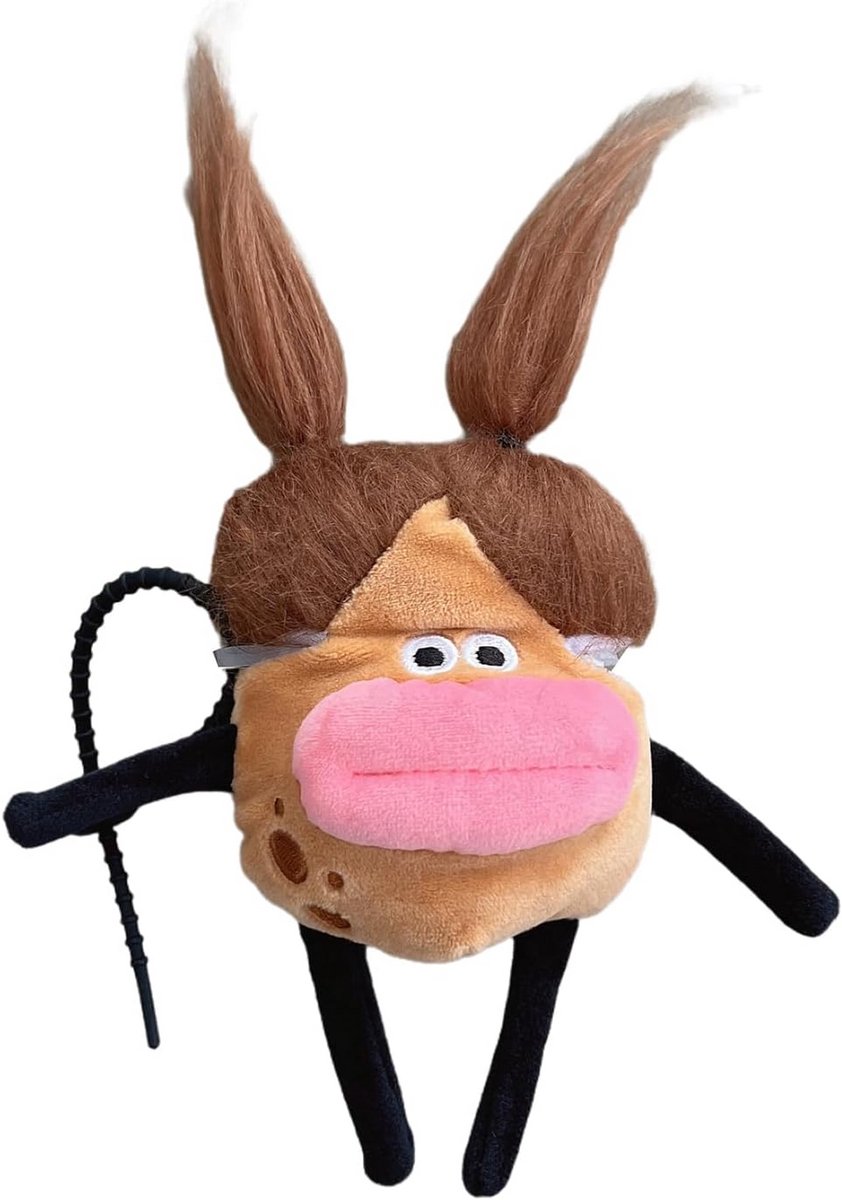 Schattige Cartoon Pluche Beschermhoes voor AirPods Pro 2 - 3D Kawaii Accessoire met Sleutelhanger