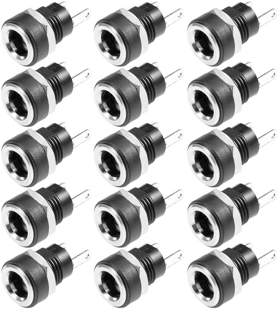 15 stuks PCB Monter DC022B 5,5 mm x 2,1 mm audio video stroom DC stekker