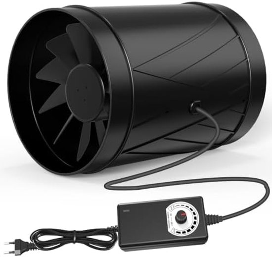 315 mm industriële luchtafzuiger, buisvormige ventilator van metaal, verzinkt