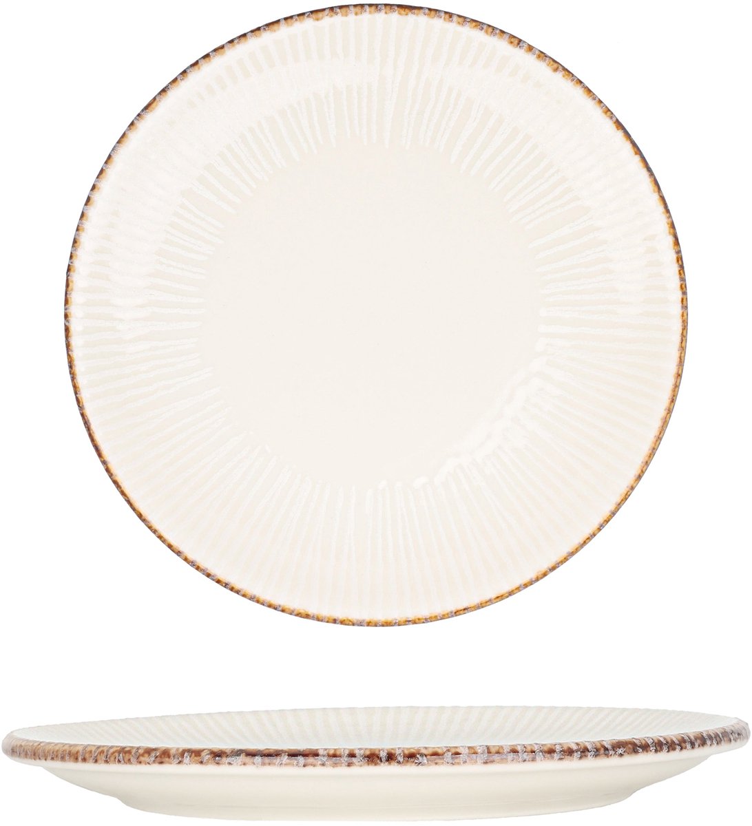 By Bone Dessertbord - Grace - Porselein - 19 cm - set van 6