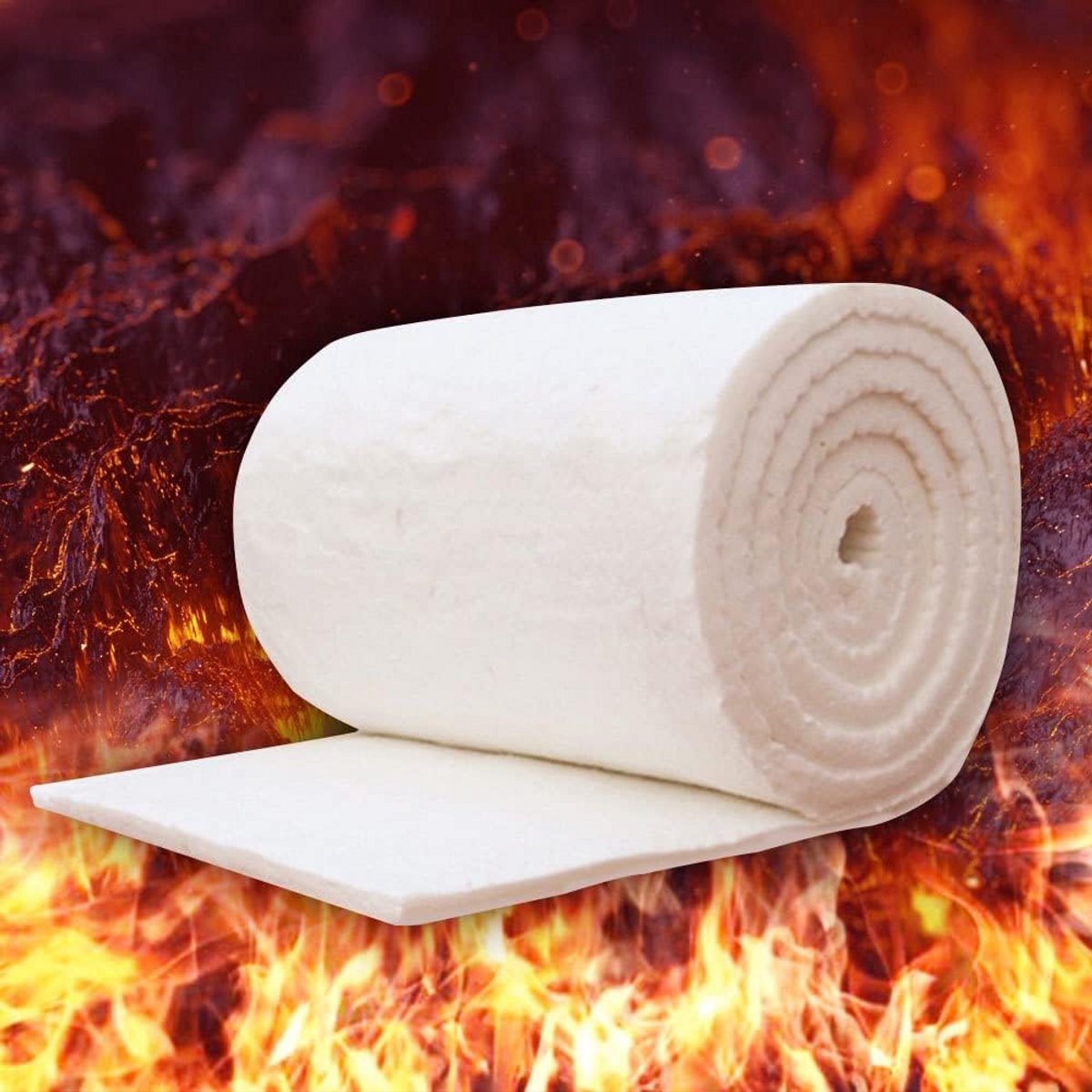 Hittebestendige Isolatiemateriaal Dekens 1260°C Keramische Vezel voor Ovens, Openhaarden en Fornuizen