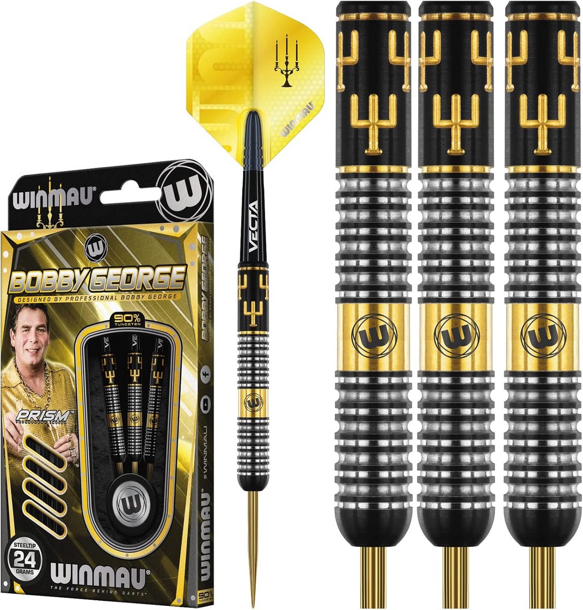 Tungsten Darts Set 22g met Flights en Stems voor Precisieworpen