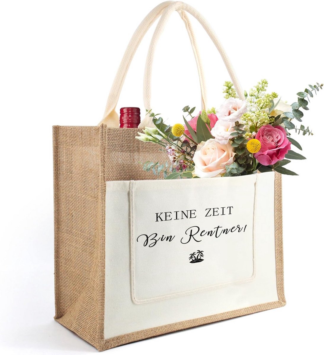 Jute Boodschappentas Cadeau voor Moederdag en Verjaardag - Duurzaam en Praktisch