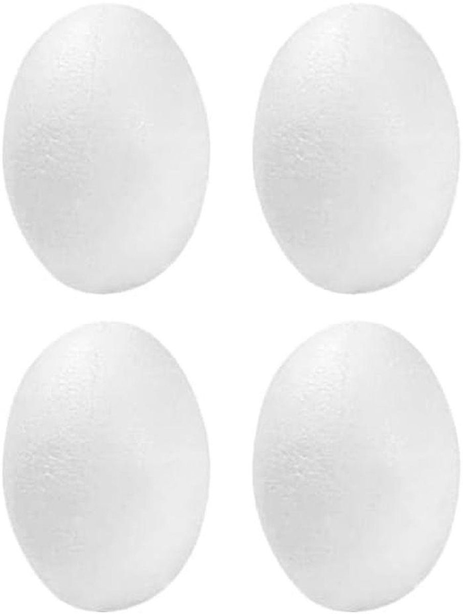 Polystyreen eieren 4 cm 4 stuks