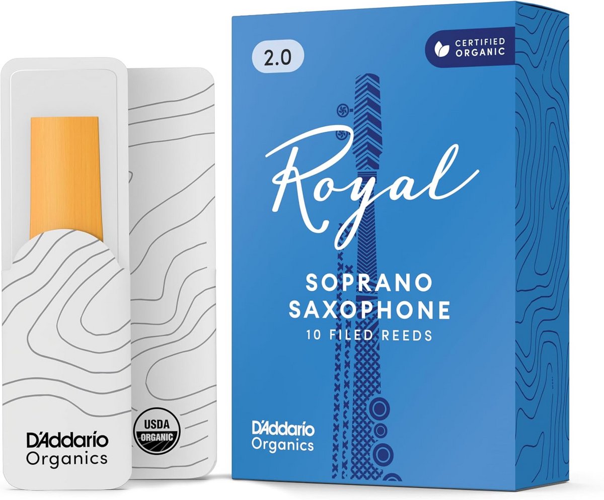 10 Rietjes Set voor Sopraansaxofoon, Sterkte 2.0 (Blauw) - Helder Geluid en Responsief