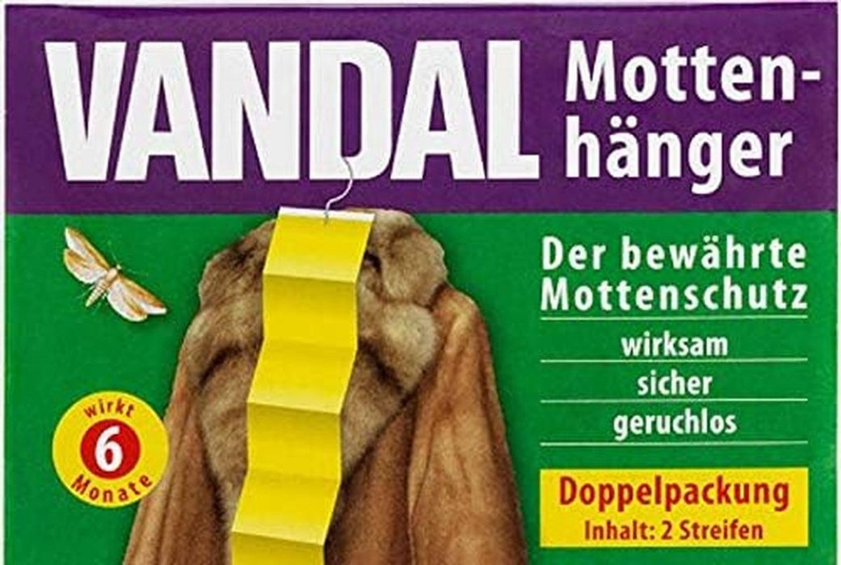 Mottenhanger met 2 beschermende stroken - kastverzorging tegen mot