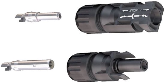 Germat MC4 Krimptang set - Met 10 MC4 connectoren en tools | bol
