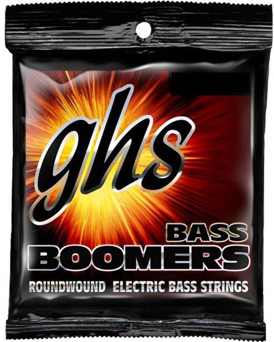 GHS 6ML-DYB Bass Boomers Medium Light snarenset 6-snarige bas