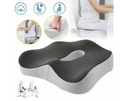 Zitkussen Orthopedisch - Stuitkussen - Stoelkussen van Traagschuim - Ergonomic Seat Cushio
