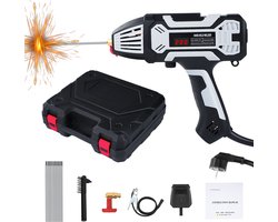 Handheld Lasapparaat met 10 Lasstaven - Elektrische Lasmachine met IGBT-omvorming - Elektrisch lasapparaat - 220 V/3000 W - draagbaar lasapparaat - 20-200 A uitgangsstroom - Thuis - Solderen - Staal