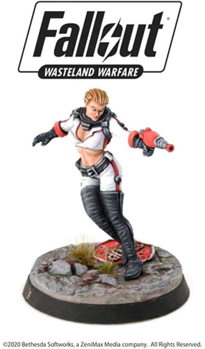 Fallout: Wasteland Warfare - Nuka Cola Girl - Uitbreiding - Modiphius Entertainment - Ongeschilderd
