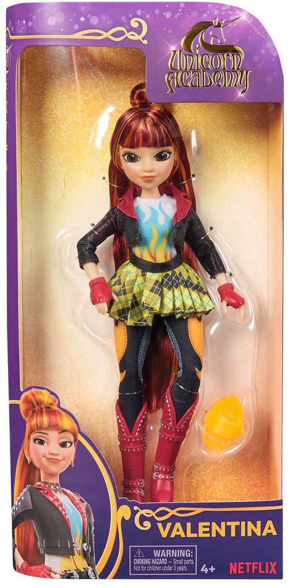 Unicorn Academy - Valentina pop van 24 cm met highlights in het haar - 5 modeaccessoires - Eenhoornspeelgoed — cadeau in Spellen & Speelgoed - foto 8