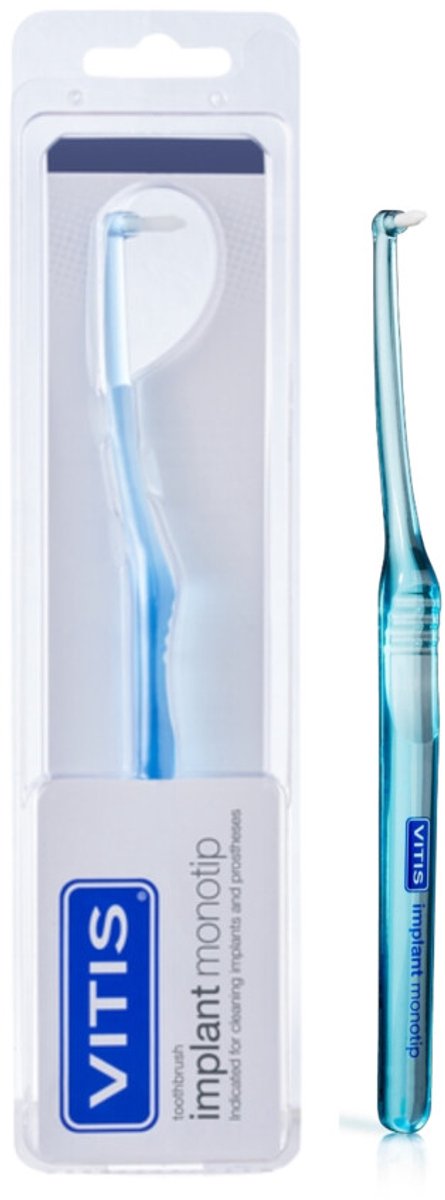 Vitis - Implantaten Tandenborstel Monotip - 3 x 1 stuk - Voordeelverpakking
