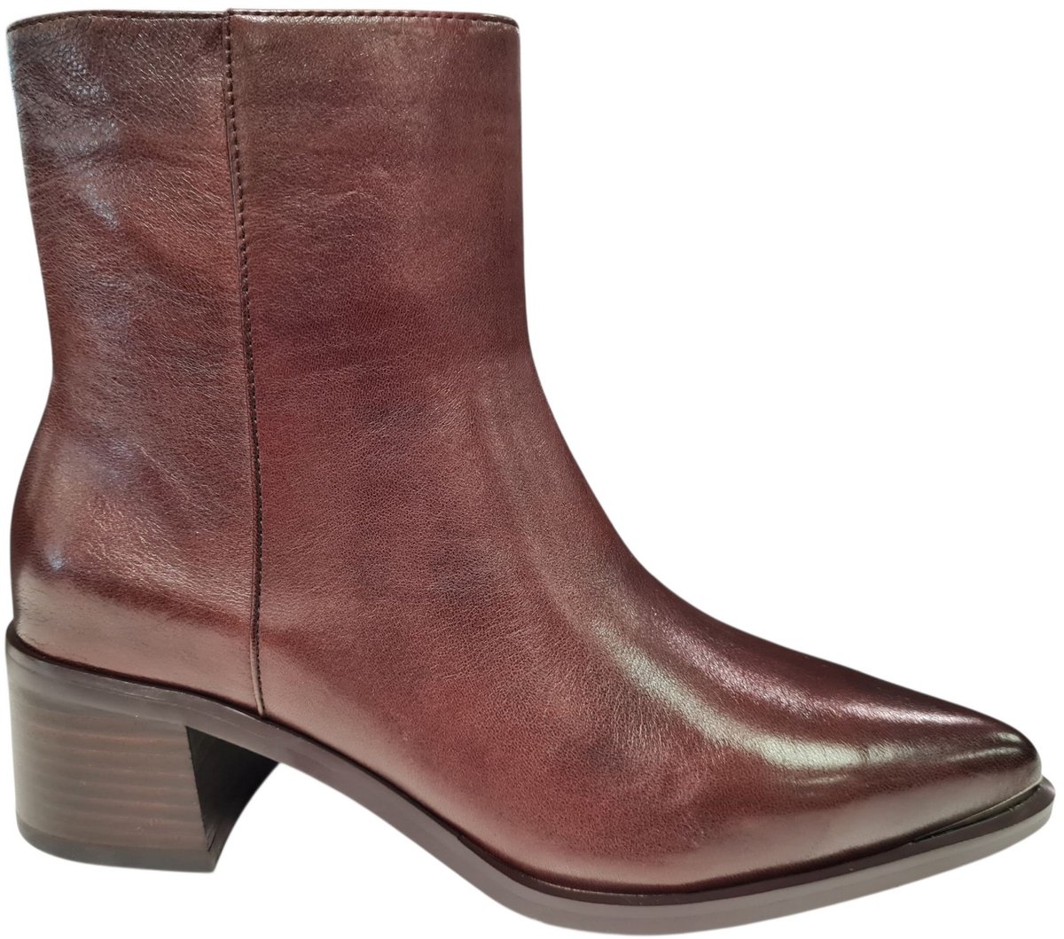 Bella Di Roma Bruine Leren Dames Laarsjes - Bruin - 40