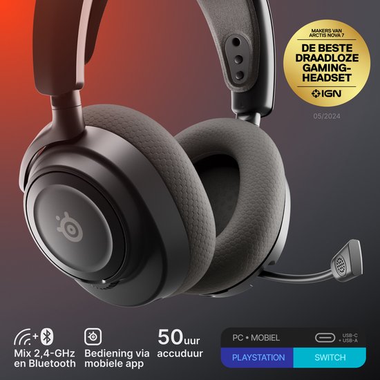 SteelSeries Arctis Nova 7 Gen 2 (wireless, Black) (3/8)