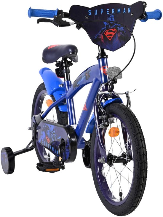 Superman Kinderfiets - Jongens - 16 inch - Blauw van Merkloos — afbeelding 2
