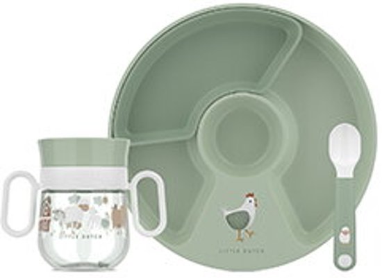 Mepal Mio Babyservies set Little Dutch - 3-delig - Kraamcadeau - Kinderservies - Little Farm