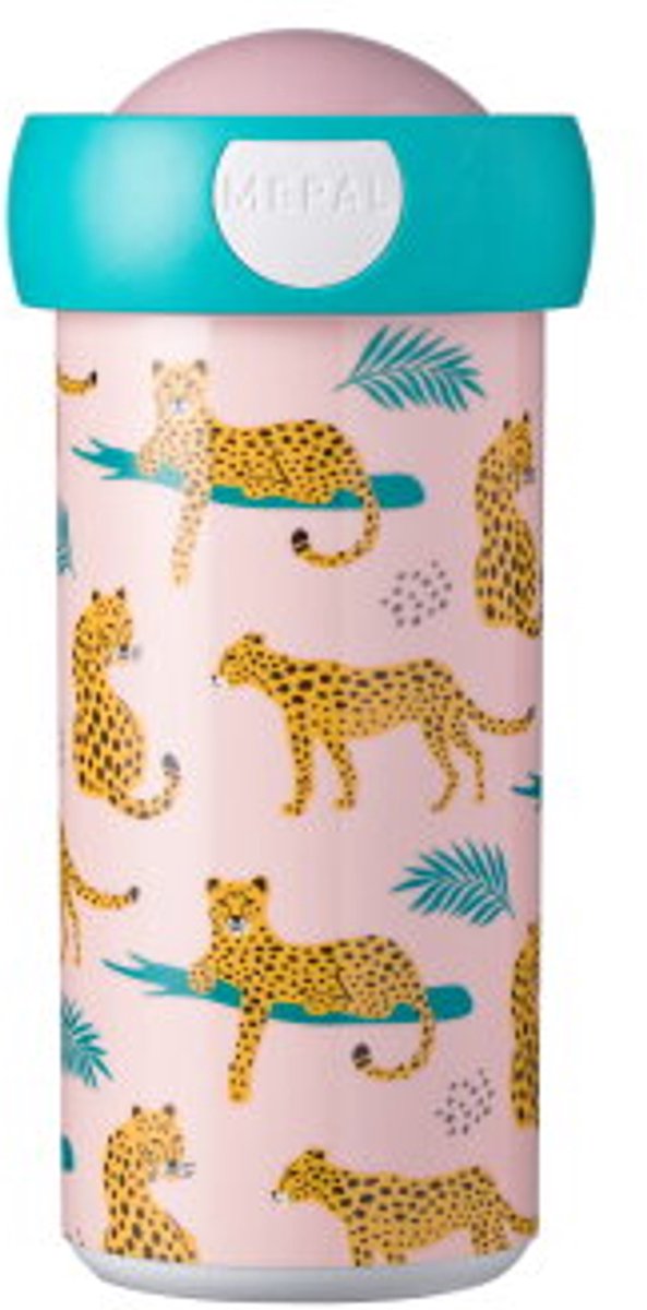 Mepal schoolbeker Campus – 300 ml – Sluit goed af – Drinkbeker voor kinderen – Leopard