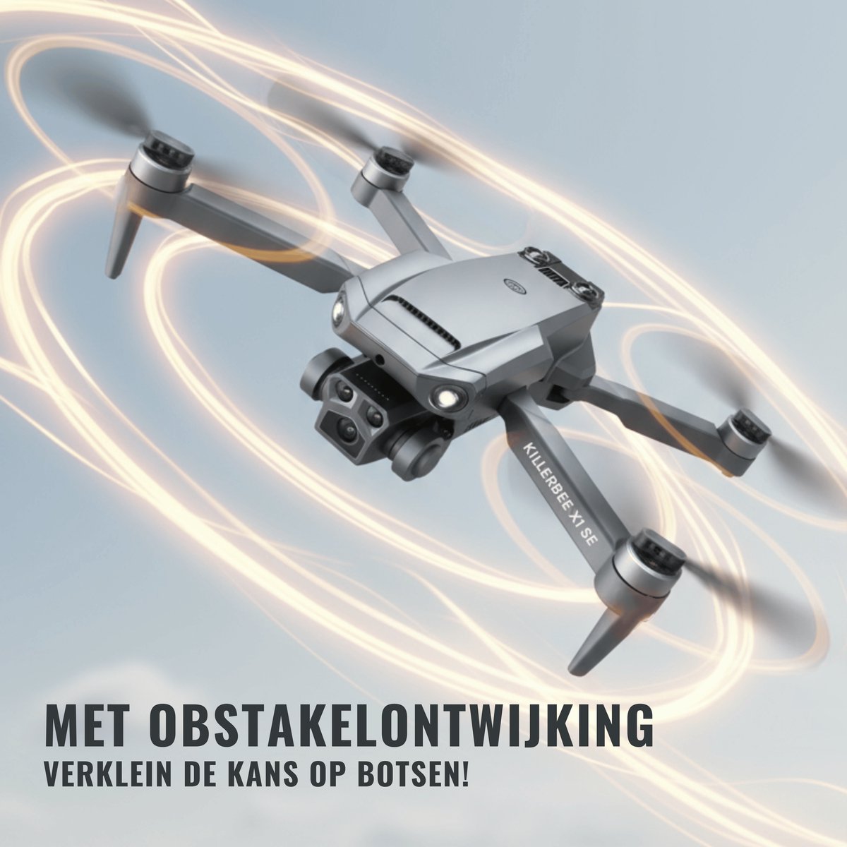 Killerbee X1 SE Sky Predator: Drone met 4 accu's & obstakelontwijking thumbnail 5