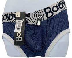 BodyQ Sexy Herenboxer – Comfortabele Herenlingerie in Denim Blauw | Verleidelijk & Stijlvol Ondergoed – Maat M
