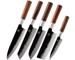 Ensemble de 5 couteaux Messerhai AUS10 Damas Sashimi