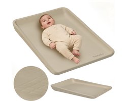 Lionelo Megs Verschoonkussen & Aankleedkussen – Multifunctioneel Waterdicht Verschoonmatje met Verhoogde Randen, Antislip PU-schuim – Comfortabel, Veilig & Hygiënisch (70×49×7 cm)