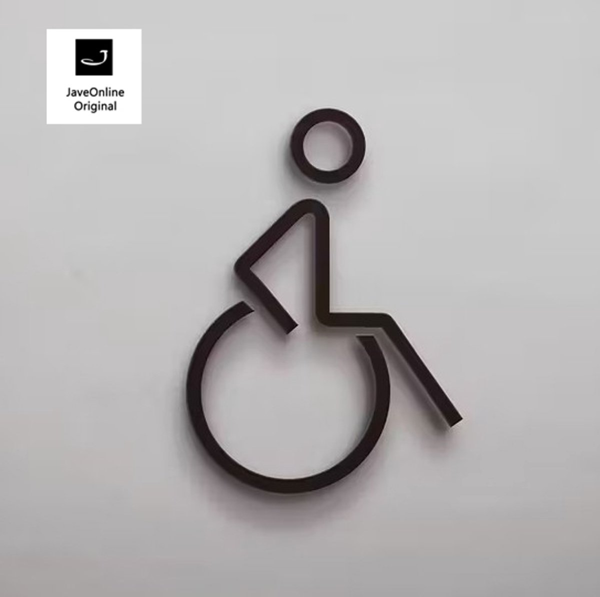 Kleedkamer of toilet deurbord / pictogram - Rolstoel - Mindervaliden - Gehandicapten - Handicap - 3d - hoogwaardig Acryl bord