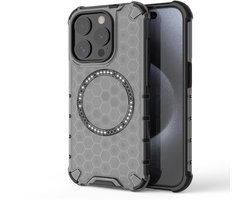 Solidenz HexArmor MagShield geschikt voor iPhone 15 Pro Max hoesje - Geschikt voor MagSafe - Zwart