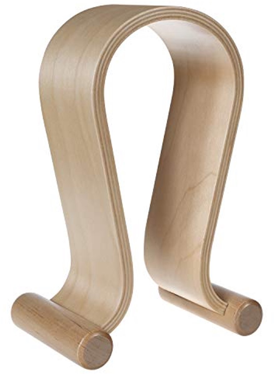 Universele houten hoofdtelefoonhouder voor over-ear hoofdtelefoons