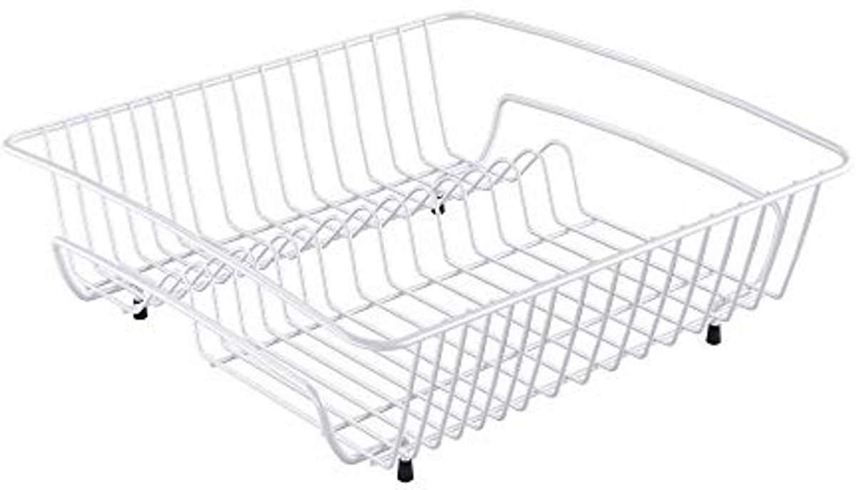 Afdruiprek vierkant, wit, 40 x 37 x 14 cm - Perfect voor uw keuken