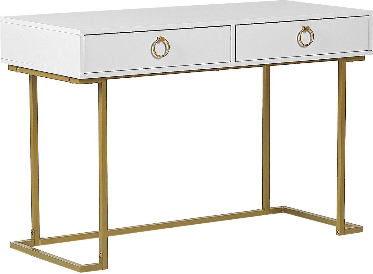 WESTPORT - Kaptafel - Wit - Metaal
